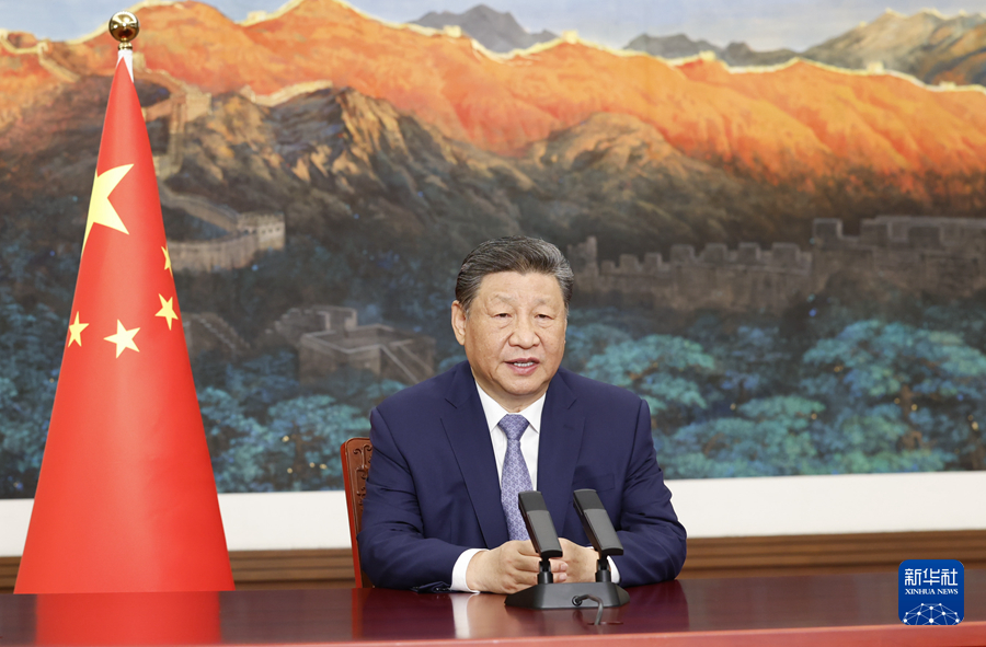习近平向气候和公正转型领导人峰会发表致辞