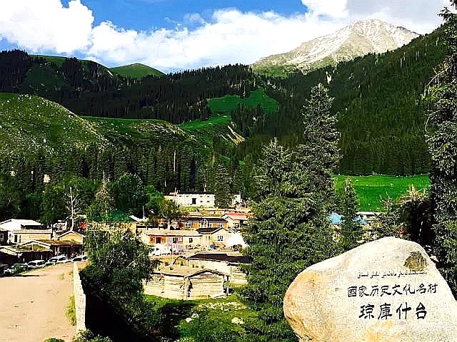 琼库什台村一角。（摄影：哈孜扎）